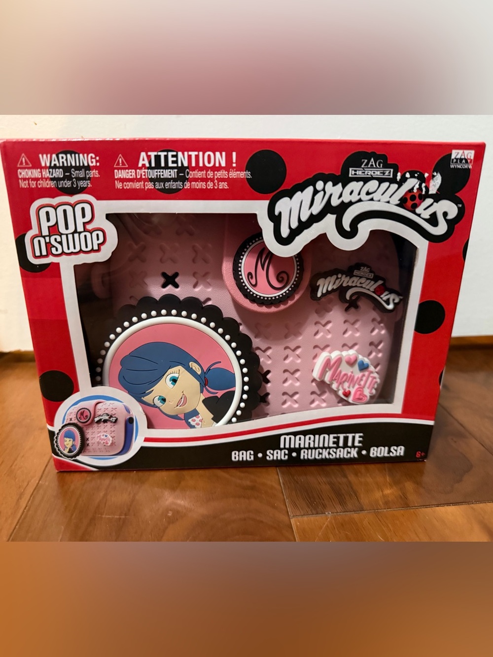 Miraculous Marinette Pink Character Backpack Bag